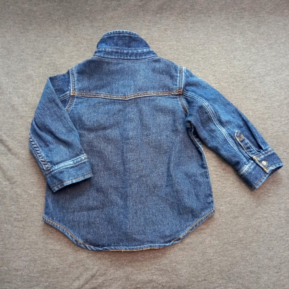 Baby Gap Long Sleeve Denim Shirt - Picture 2 of 5